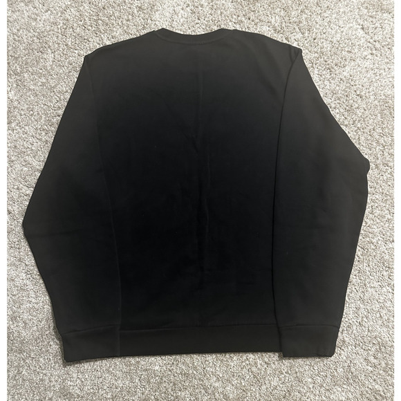 Adidas Golf Pullover Sweatshirt Men’s Large Black Crewneck Logo Performance - Picture 4 of 5